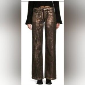 NWT- Gianni Bini Metallic Bronze High-Rise Pants